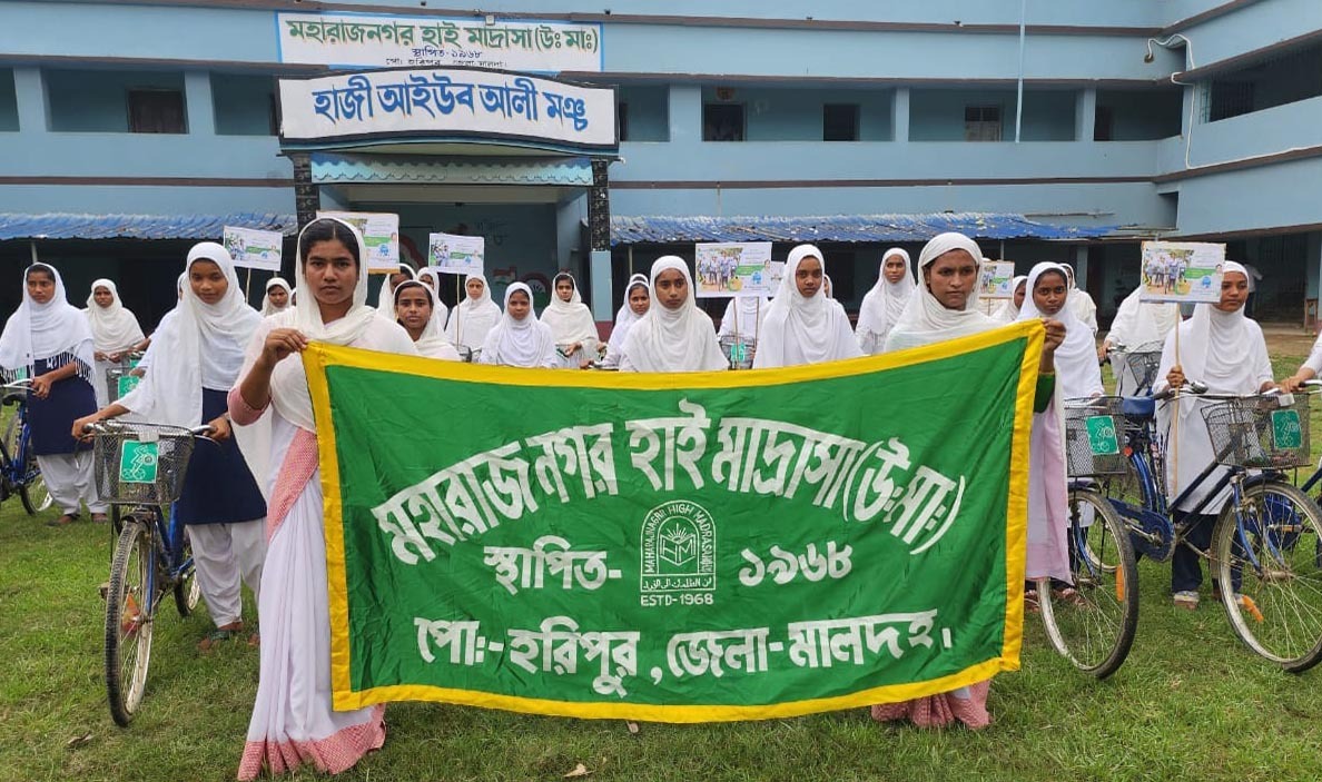 Student Bicycle Rally for Awareness and Community Participation